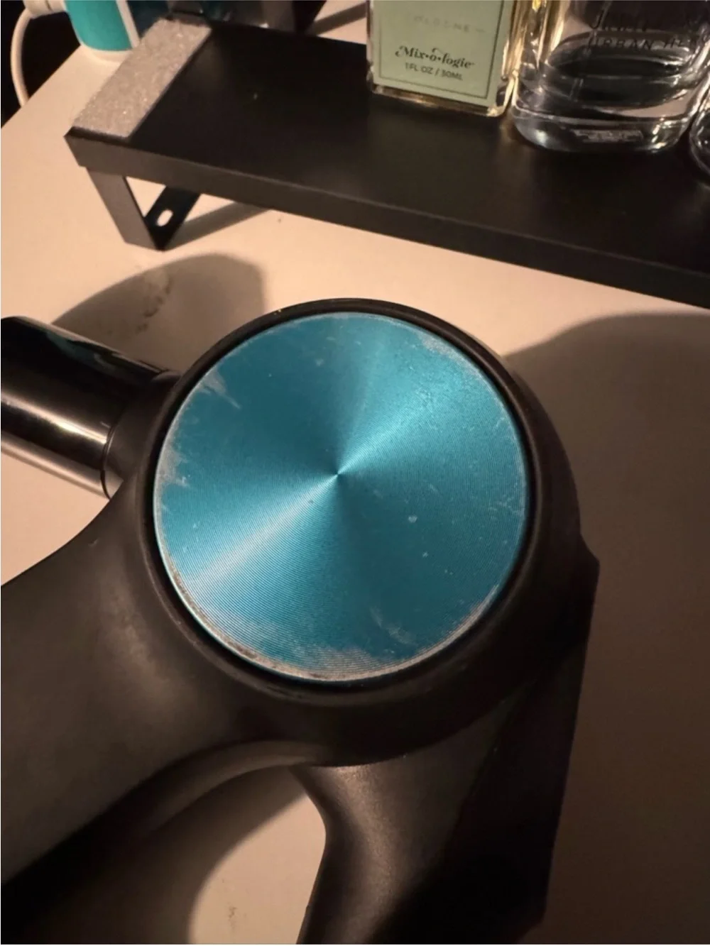 Percussion Massager - Black with Blue Accents